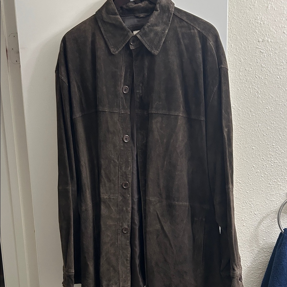 Pronto-Uomo Men’s Brown Suede Jacket